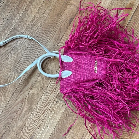 Jacquemus Fuchsia Fringe Mini Bag - Picture 3 of 3